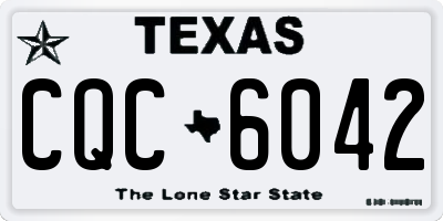 TX license plate CQC6042