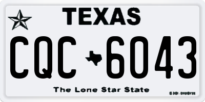 TX license plate CQC6043