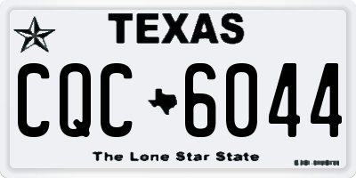 TX license plate CQC6044