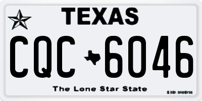 TX license plate CQC6046