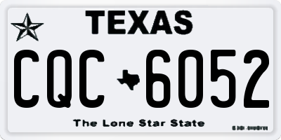 TX license plate CQC6052