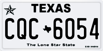 TX license plate CQC6054