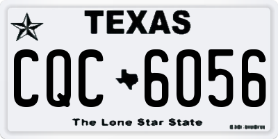 TX license plate CQC6056