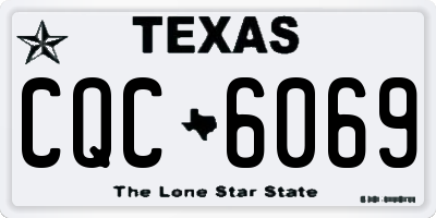 TX license plate CQC6069