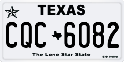 TX license plate CQC6082