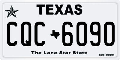 TX license plate CQC6090