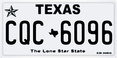 TX license plate CQC6096
