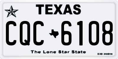 TX license plate CQC6108