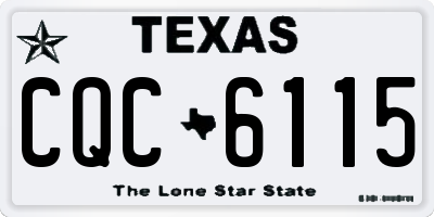 TX license plate CQC6115