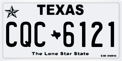 TX license plate CQC6121