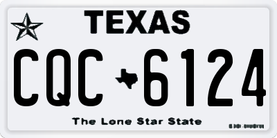 TX license plate CQC6124