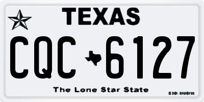 TX license plate CQC6127