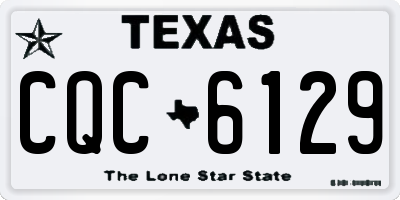 TX license plate CQC6129