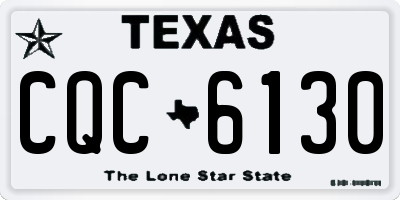 TX license plate CQC6130
