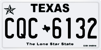 TX license plate CQC6132