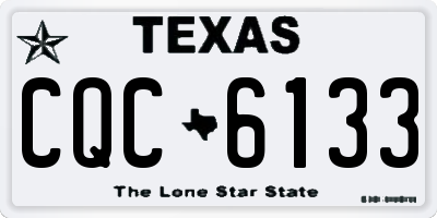 TX license plate CQC6133