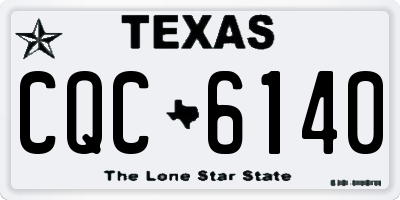 TX license plate CQC6140