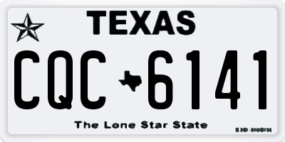 TX license plate CQC6141