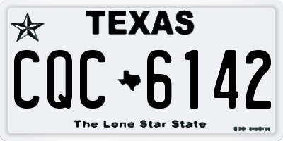 TX license plate CQC6142