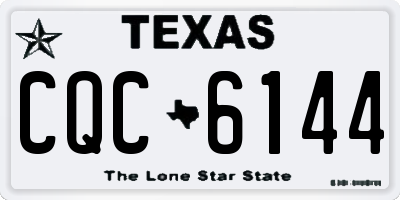 TX license plate CQC6144