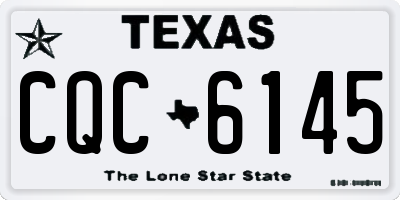 TX license plate CQC6145