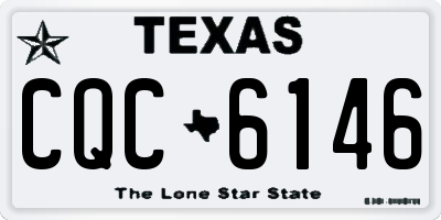 TX license plate CQC6146
