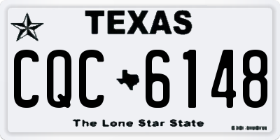 TX license plate CQC6148