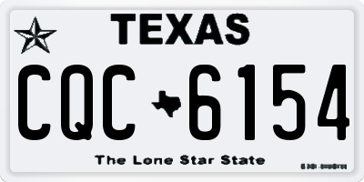 TX license plate CQC6154