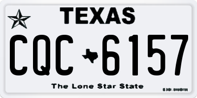 TX license plate CQC6157