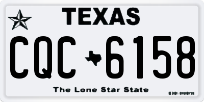 TX license plate CQC6158