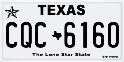 TX license plate CQC6160