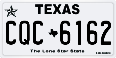 TX license plate CQC6162