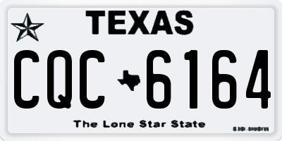 TX license plate CQC6164