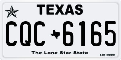 TX license plate CQC6165