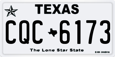 TX license plate CQC6173