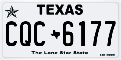 TX license plate CQC6177
