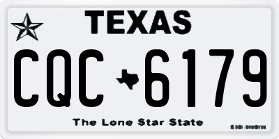 TX license plate CQC6179