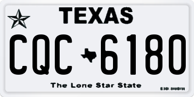TX license plate CQC6180
