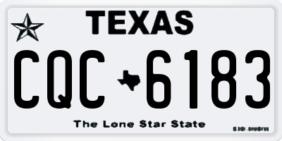 TX license plate CQC6183