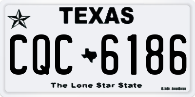 TX license plate CQC6186