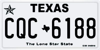 TX license plate CQC6188
