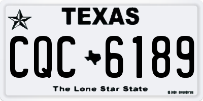 TX license plate CQC6189