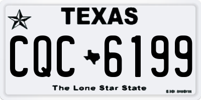 TX license plate CQC6199