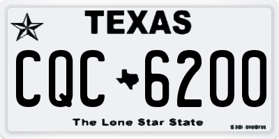TX license plate CQC6200