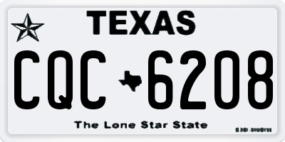TX license plate CQC6208