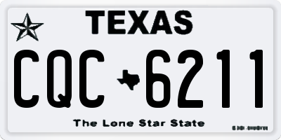TX license plate CQC6211