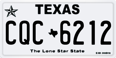 TX license plate CQC6212