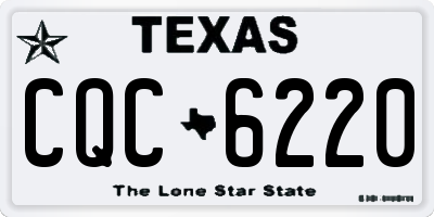 TX license plate CQC6220