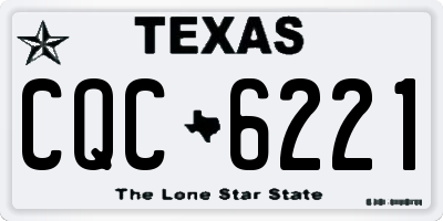 TX license plate CQC6221