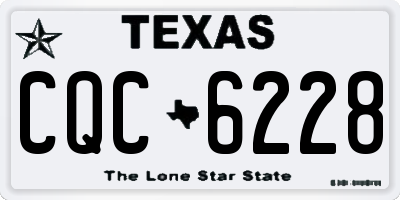 TX license plate CQC6228